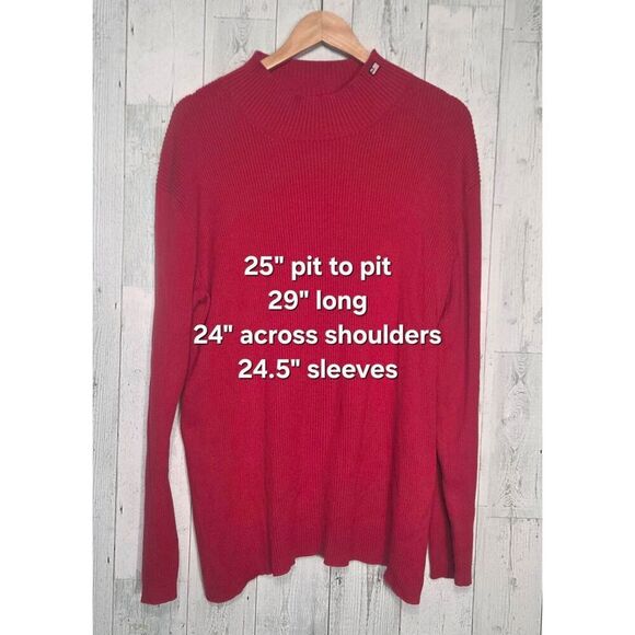 VTG Polo Jeans Ribbed Mockneck Preppy Blokecore Top Shirt Sweater Sz. XL - Picture 2 of 6